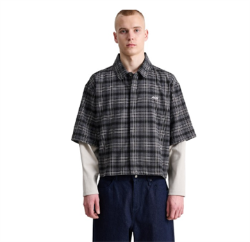 Alis Tody Double Layered Shirt Grey / Black Tartan